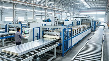 Automated Sandwich Panel Production Line