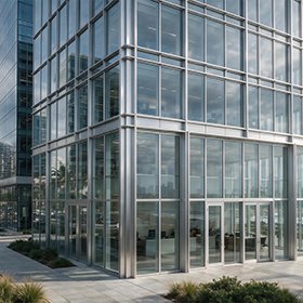Building Curtain Wall and Window Scene