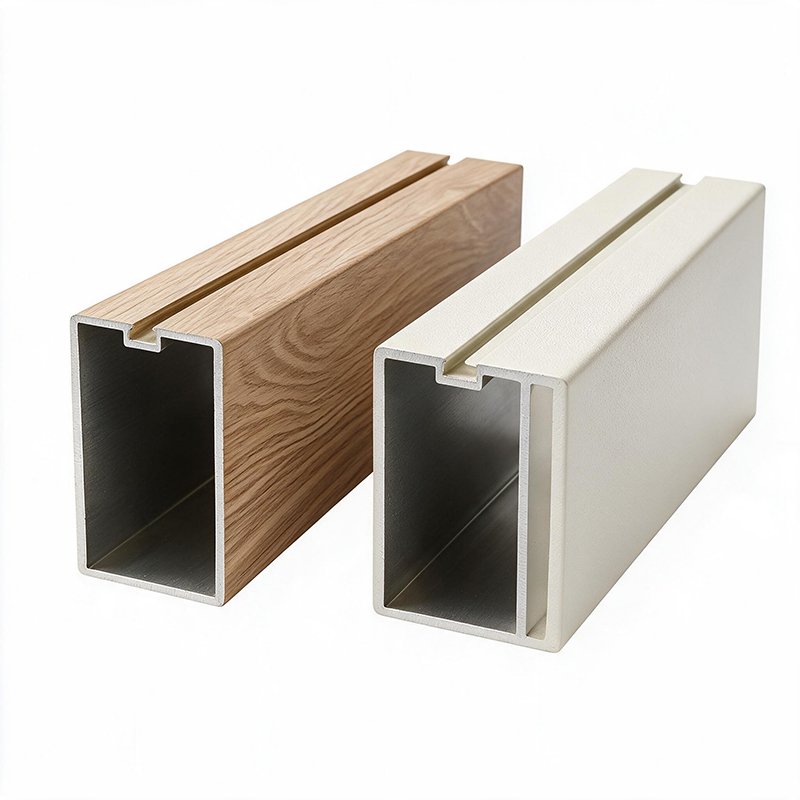 Grooved Aluminum Square Tube
