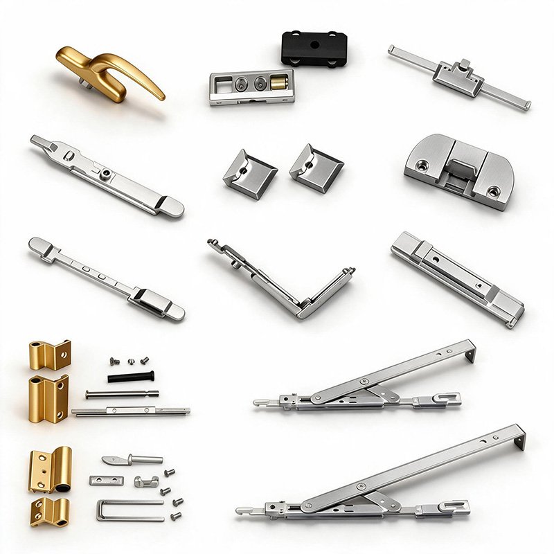 Inward Opening and Tilting Hardware