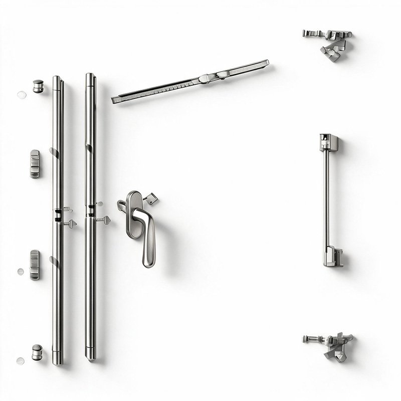 Outward-Opening Escape Window Hardware Set