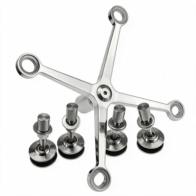 Point-Supported Glass Curtain Wall Connector