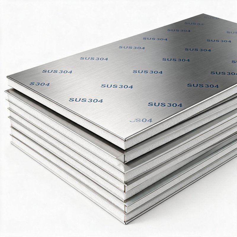 Stainless Steel Polyurethane Sandwich Panels