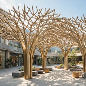 Tree-Shaped Aluminum Square Tubes Are Suitable for Various Scenarios.