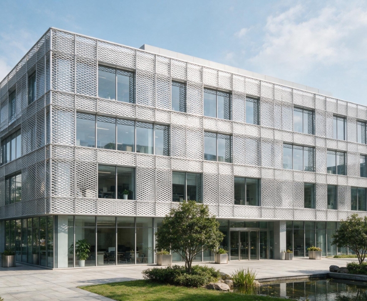 Aluminum Mesh Panels Reduce Building Energy Cost for Your Project