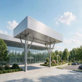 High-speed station canopies & park outer walls