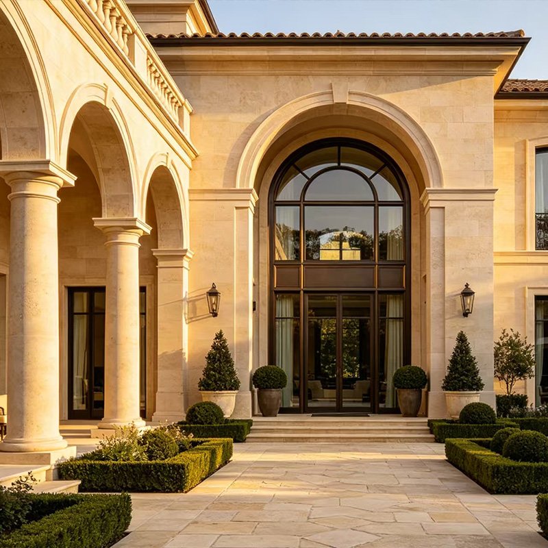 Italian Light Luxury Courtyard Villa
