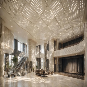 Mall lobbies & office interior walls